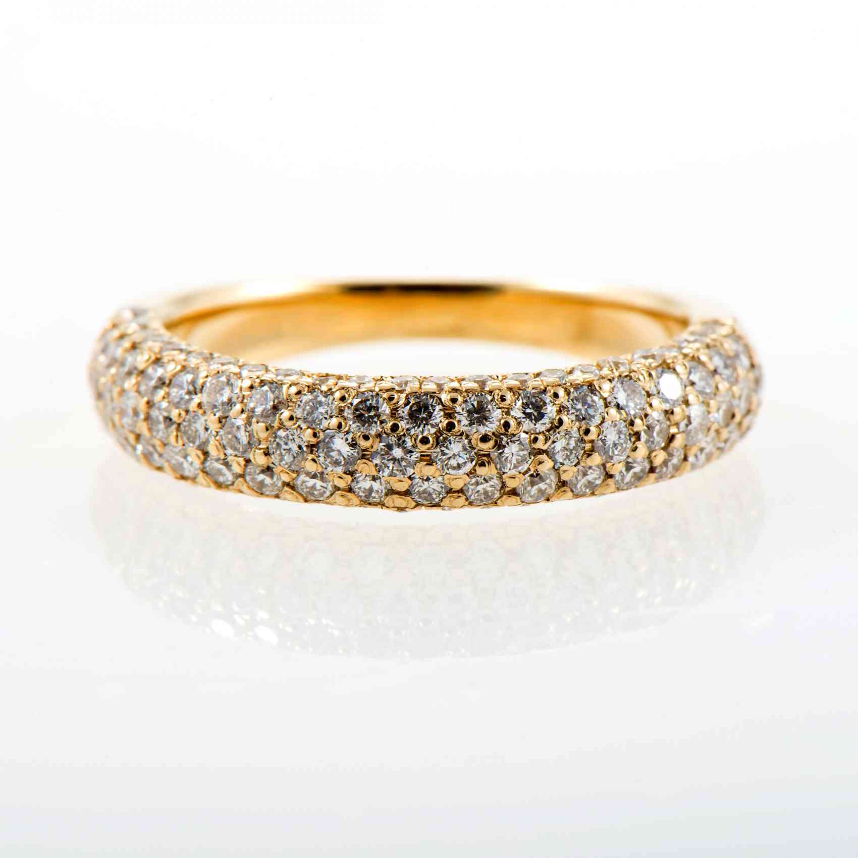 Inel Model Unicat Din Aur Galben 18K cu Diamante
