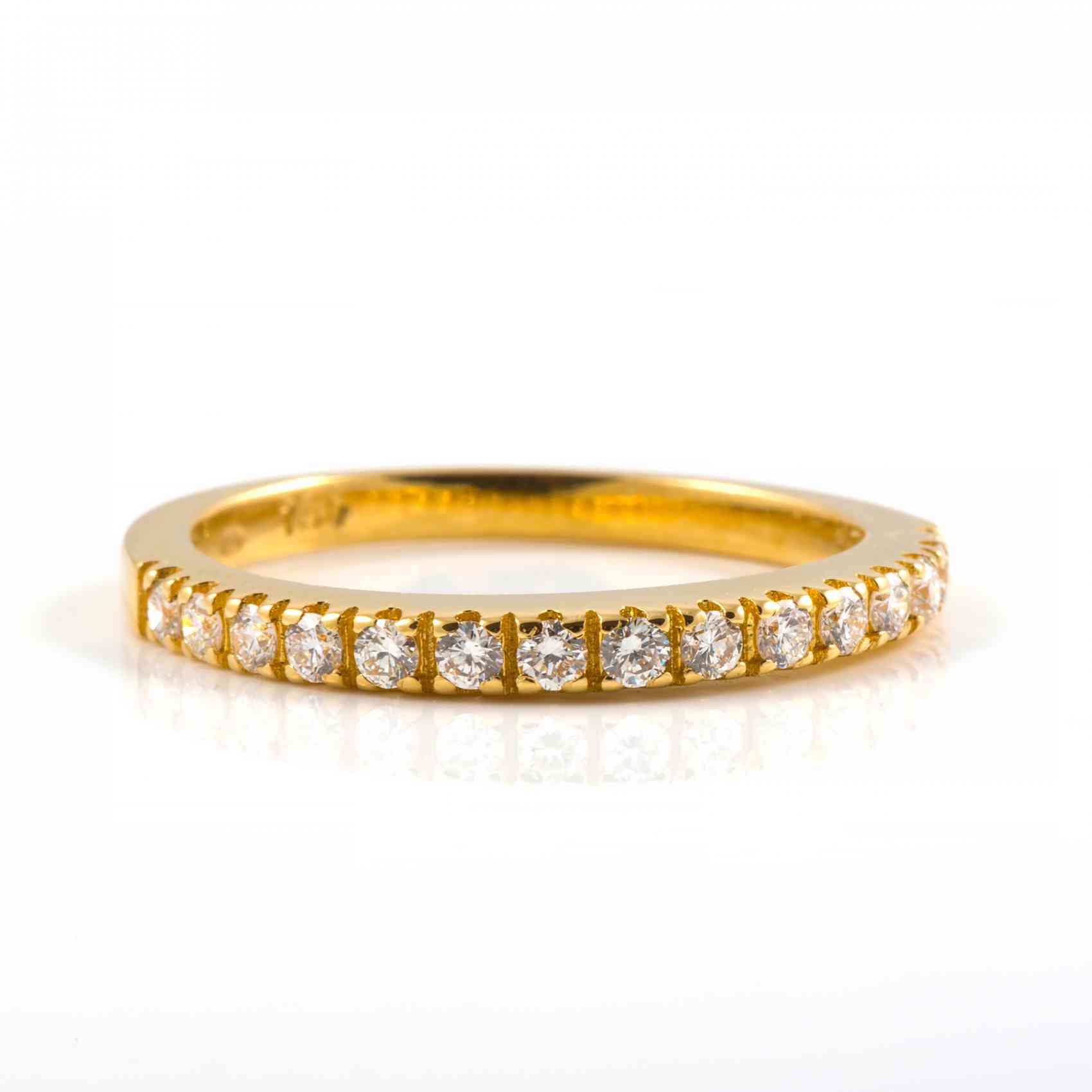 Inel din aur galben 18k cu diamante naturale