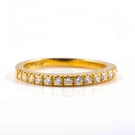 Inel din aur galben 18k cu diamante naturale
