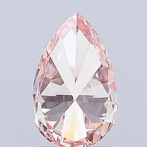 1.03ct Pear Lab Grown Diamond (Colour Fancy Vivid Pink, Clarity VVS2, IGI Certified)