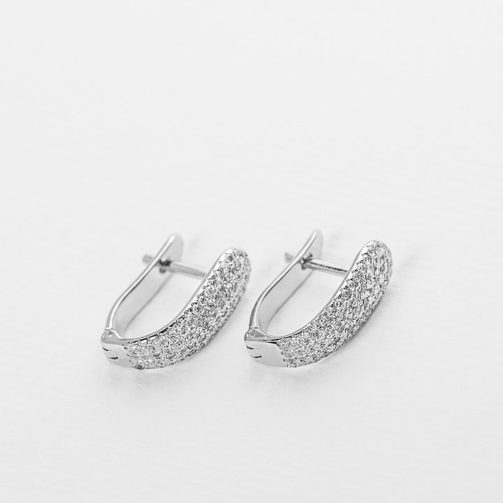 18K White Gold Earrings with Diamonds