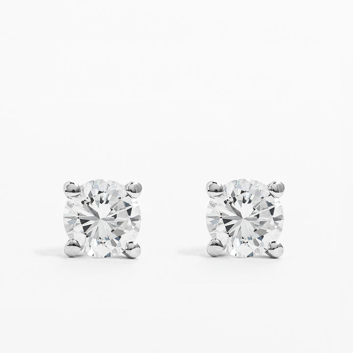18K White Gold Earrings with Diamonds