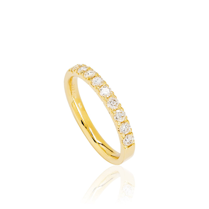 Inel din Aur Galben 18K cu Diamante