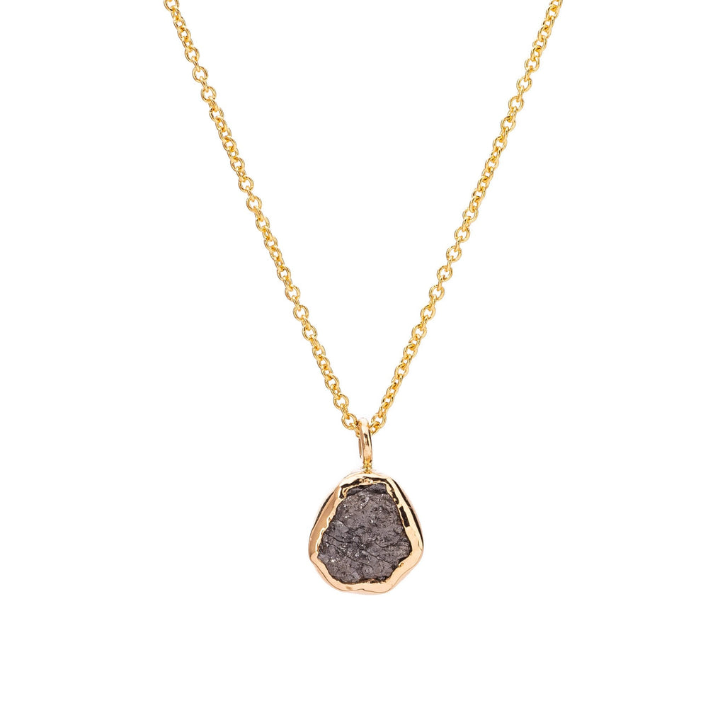 Colier Aur Galben 14K cu Diamant Brut