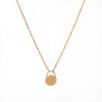 Colier Aur Galben 18K cu Diamant Galben