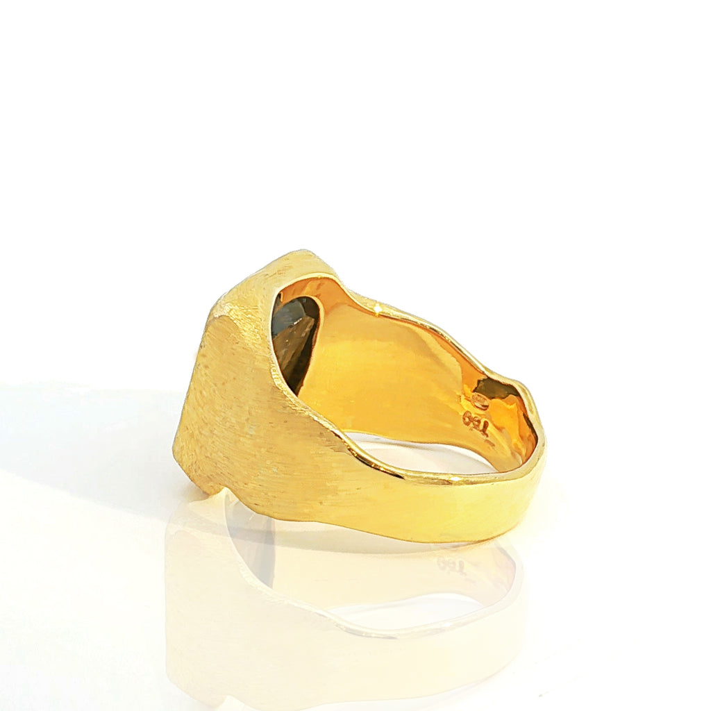 Inel Din Aur Galben 18k cu Diamant Brown 6.00 CT