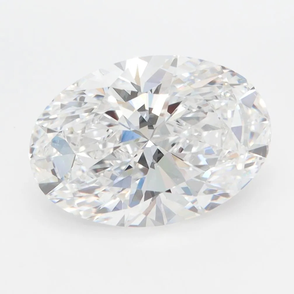 3.00ct Oval Lab Grown Diamond (Colour D, Clarity IF, IGI Certified)