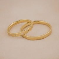 Set Verighete Yria din Aur 14K cu Diamante