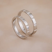 Set Verighete Blanche din Aur Alb 14K