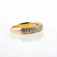 Inel Model Unicat Din Aur Galben 18K cu Diamante