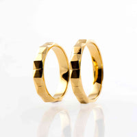 Set verighete "Infinity II" din aur galben 14K