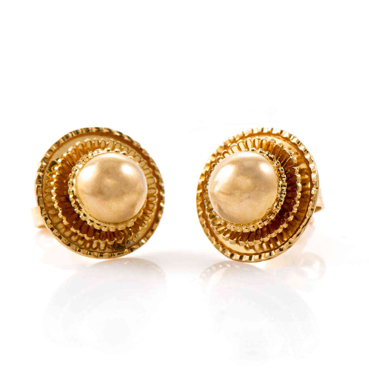 22K yellow gold earrings – unique model