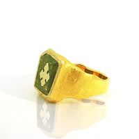 18K Yellow Gold Ring with Brown Diamond 6.00 CT