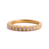 Inel din aur galben 18K cu diamante naturale