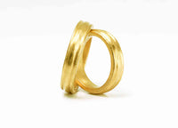 Verighete Din Aur Galben 14k "FACES"