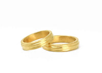 Verighete Din Aur Galben 14k "FACES"