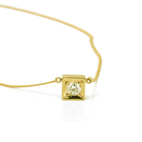 Colier din Aur Galben 18k Cu Diamant Natural