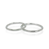 Set Verighete "ADI" 14K Din Aur Alb Cu Diamante Naturale