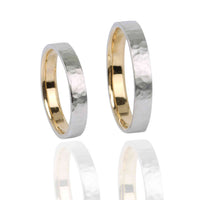 Set Verighete "Mix" Aur Alb si Aur Galben 14K