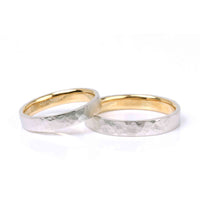 Set Verighete "Mix" Aur Alb si Aur Galben 14K