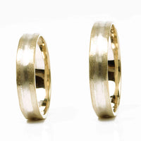 Set Verighete "DIDIS" Din Aur Alb Si Galben 14k