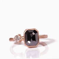 Inel Din Aur Roz 18k Cu Diamante naturale