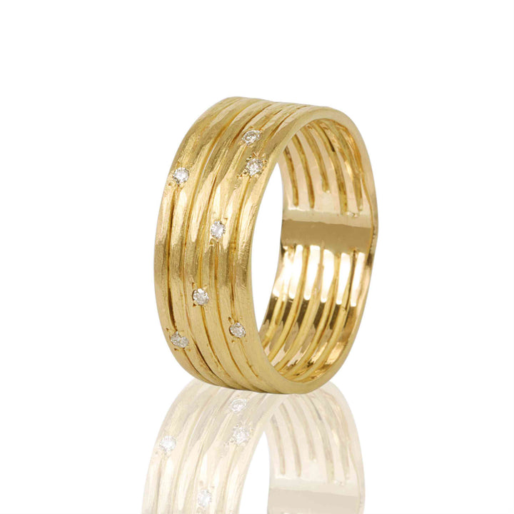 14K Yellow Gold Ring With Natural Diamonds
