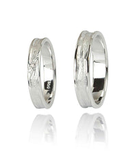 Set Verighete "RAISA" Din Aur Alb 14K Cu Diamante Naturale