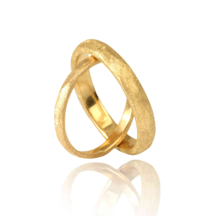 Set Verighete "ELISEE" 14K Din Aur Galben