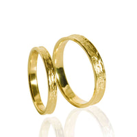 Set Verighete "Asu" 14K Din Aur Galben