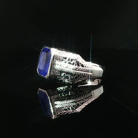 18K White Gold Ring with Tanzanite