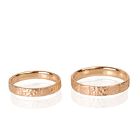 "ANI" 14K Rose Gold Wedding Ring Set