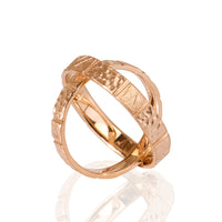 "ANI" 14K Rose Gold Wedding Ring Set