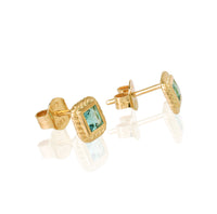 Aquamarine 18K Yellow Gold Earrings