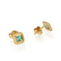 Aquamarine 18K Yellow Gold Earrings