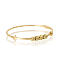 14K Yellow Gold Bracelet with Natural Diamonds