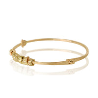 14K Yellow Gold Bracelet with Natural Diamonds