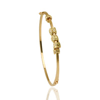 14K Yellow Gold Bracelet with Natural Diamonds
