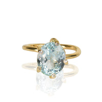 18K Yellow Gold Ring With Natural Apatite