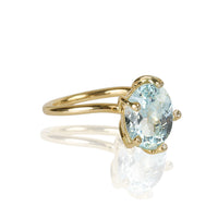 18K Yellow Gold Ring With Natural Apatite