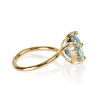 18K Yellow Gold Ring With Natural Apatite