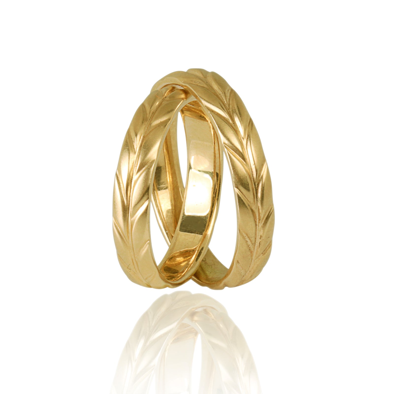 Set Verighete "ATSU" 14K Din Aur Galben