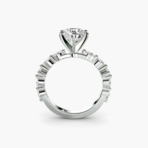 Solitaire with Eternity Pavé