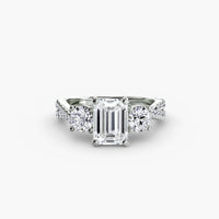 Three-Stone with Pavé Band 2