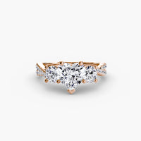 Three-Stone with Pavé Band 2