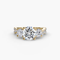 Three-Stone with Pavé Band 2