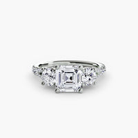Three-Stone with Pavé Band 3