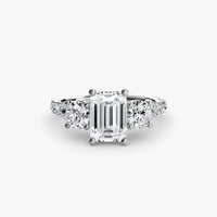 Three-Stone with Pavé Band 3