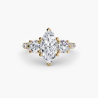 Three-Stone with Pavé Band 3