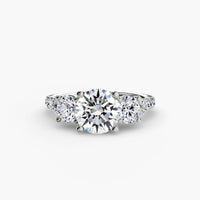 Three-Stone with Pavé Band 3
